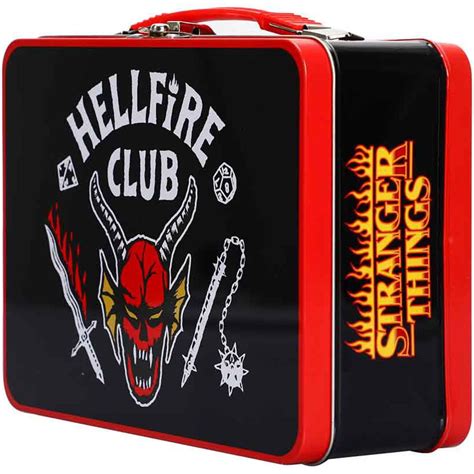 stranger things lunch box metal|Bioworld Stranger Things Hellfire Club Insulated Lunchbox.